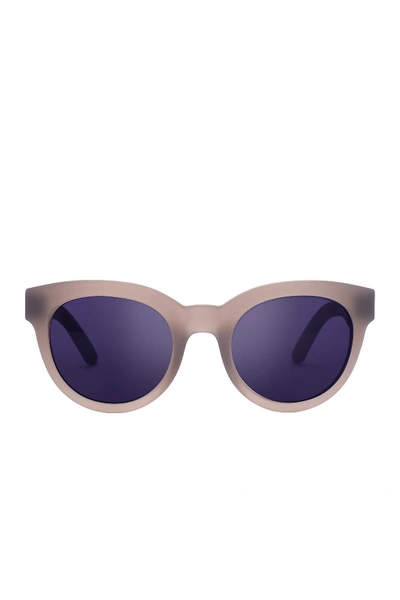 Shop Toms Traveler Florentin 52mm Round Sunglasses In Black
