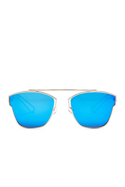 Shop Aqs Emery 59mm Geo Sunglasses In Silver-blue
