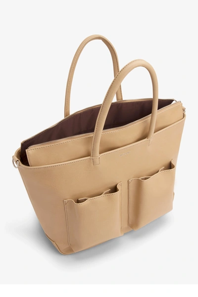 Shop Matt & Nat Rayland Med Vegan Leather Diaper Bag In Cardamon