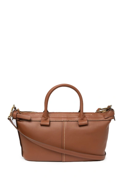 Shop Theory T Bar Ames Leather Bag In Cogn