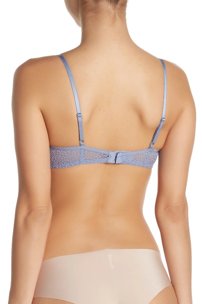 Shop Dkny Lace Underwire Demi Bra (a-dd Cups) In Wr0/cadet