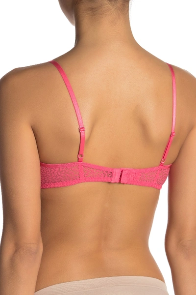 Shop Dkny Lace Underwire Demi Bra (a-dd Cups) In Q76/peony