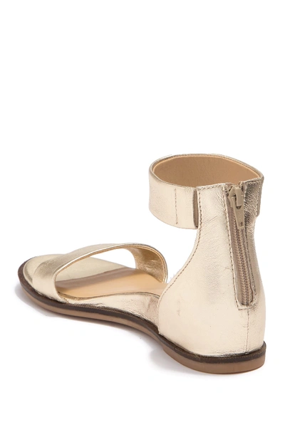 Shop Seychelles Lofty Wedge Heel Sandal In Gold Leather