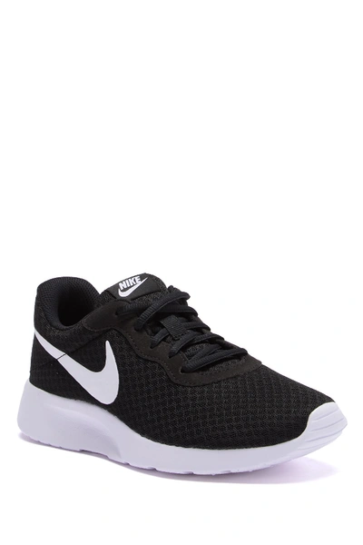 Shop Nike Tanjun Sneaker In Black-white
