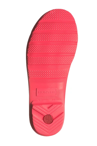 Shop Hunter Original Waterproof Chelsea Rain Boot In Hyper Pink