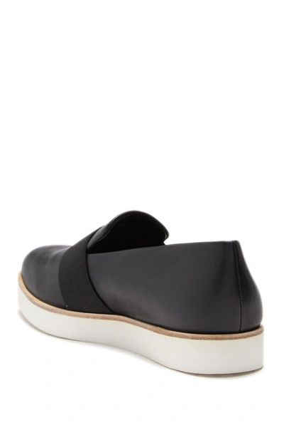 Shop Via Spiga Tyson Leather Slip-on Sneaker In Black