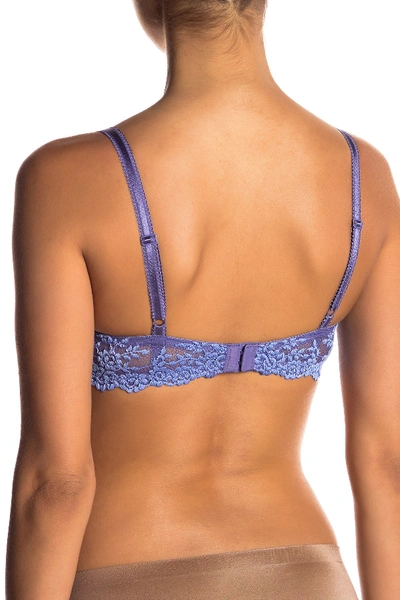 Shop Wacoal Embrace Lace Underwire Molded Cup Bra In Twilight/hydran