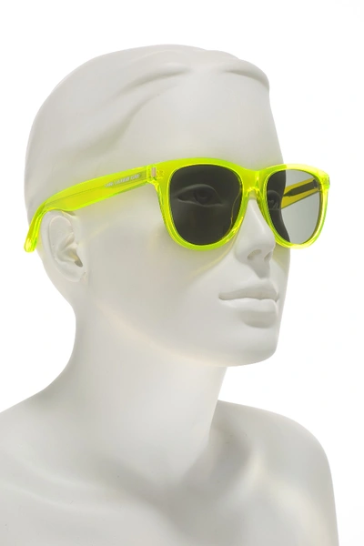 Shop Saint Laurent Surf Retro 54mm Square Sunglasses In Yellow Yellow Smoke