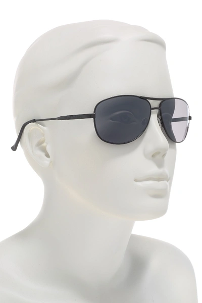 Shop Vince Camuto Metal Aviator Sunglasses In Blk-black