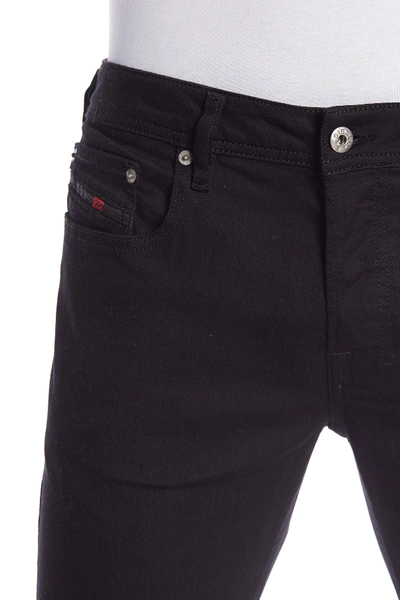 Shop Diesel Zatiny Bootcut Jeans In Black Denim