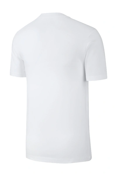 Shop Nike Just Do It Swoosh Graphic T-shirt In 100 White/black