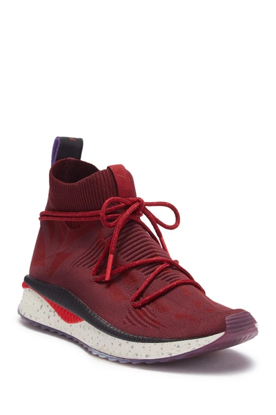 Shop Puma X Naturel Tsugi Evoknit Sock Sneaker In Red