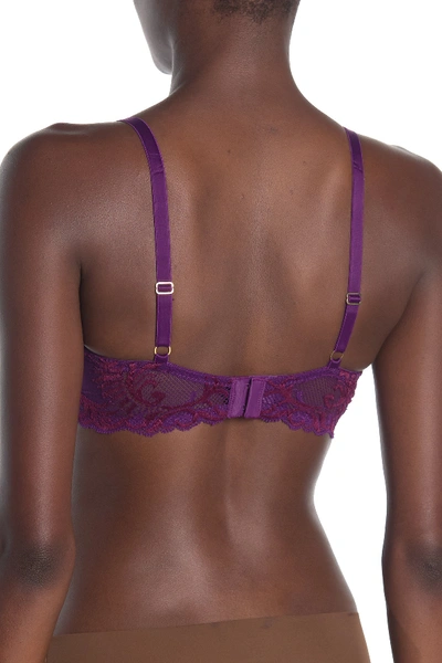 Shop Natori Feathers Underwire Contour Bra In Purple Orc