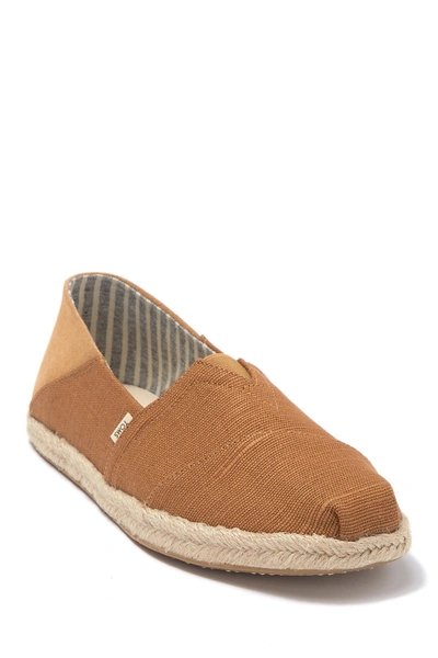 Shop Toms Alpargata Espadrille Slip-on Shoe In Dark Yellow