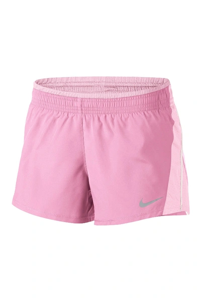Shop Nike 10k Dry Shorts In Pink Rise/pink Foam/pale Pink/wolf Grey