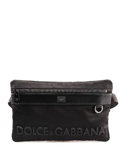 Shop Dolce & Gabbana Sicilia Dna Belt Bag In Black