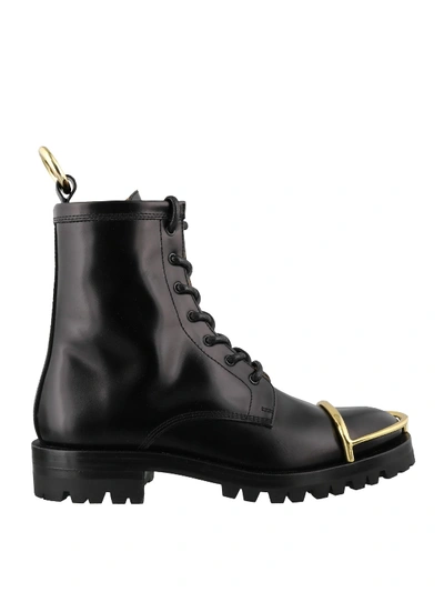 Shop Alexander Wang Lyndon Lace-up Leather Boots In Black
