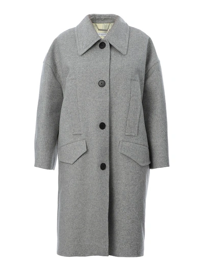 Shop Givenchy Wool And Cashmere Oversized Coat In Grey