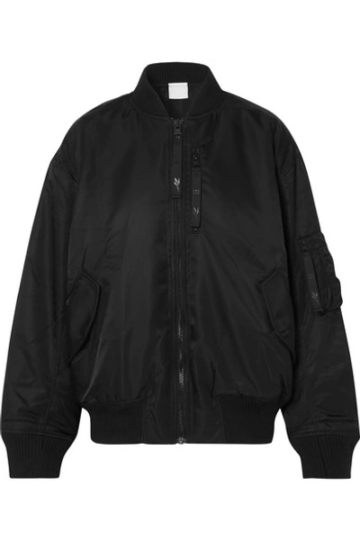 Shop Victoria Beckham Shell Bomber Jacket In Black