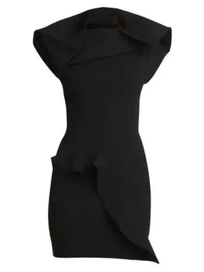 Shop Rick Owens Sarah Sleeveless Ruffled Top In Black