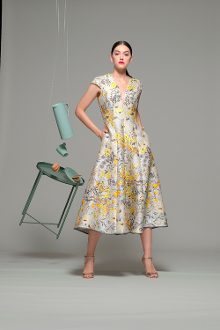 cap sleeve tea dress