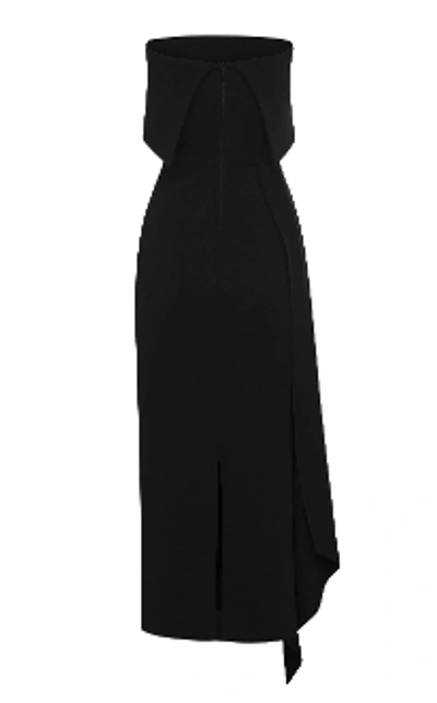 Shop Alex Perry Alexander-strapless Crepe Midi Dress