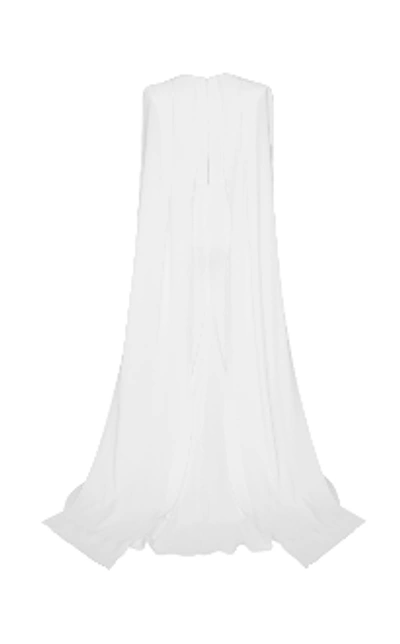 Shop Alex Perry Vance-structured Crepe Gown