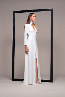 long sleeve long gown