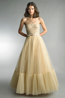 basix strapless ball gown