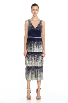 marchesa notte navy mena dress