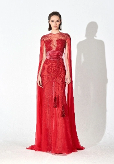 Shop Zuhair Murad Nippon Sunrise Gown