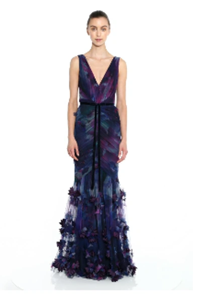Shop Marchesa Notte Sleeveless Fit And Flare Gown