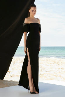 alex perry black gown