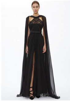 black cape for dress