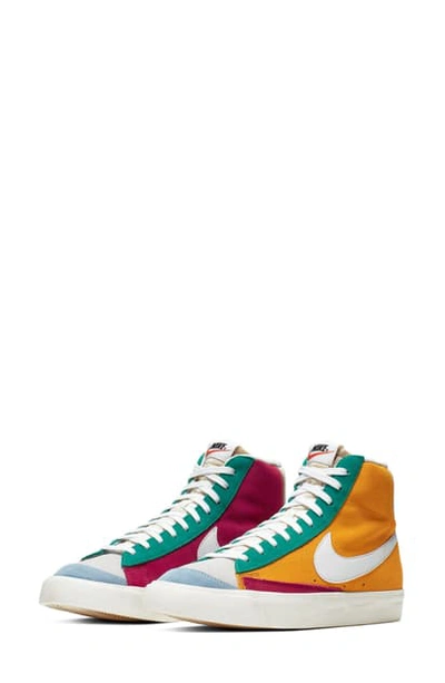 Shop Nike Blazer Mid '77 Vintage We Suede Sneaker In Noble Red/ Kinetic Green