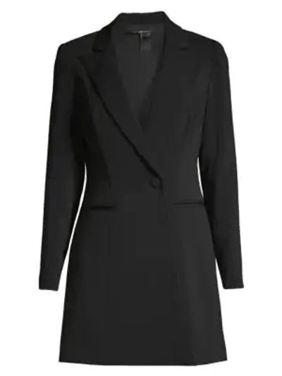 Shop Jay Godfrey Women's Ace Mini Tuxedo Dress In Black