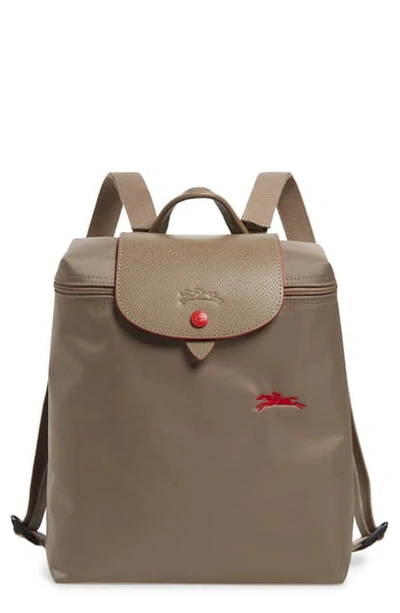 Shop Longchamp Le Pliage Club Backpack In Brown