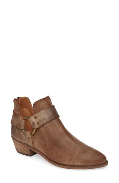 Shop Frye Ray Low Harness Bootie In Chocolate