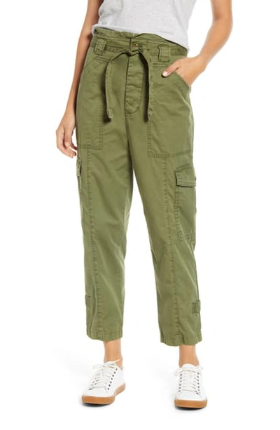 Shop Alex Mill Expedition Washed Twill Ankle Pants In Army Olive