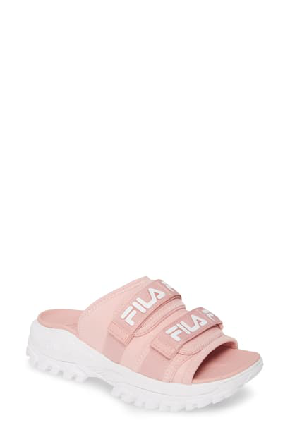 fila sliders pink