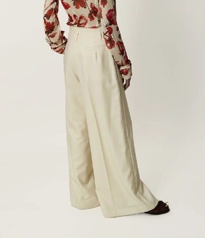 Shop Vivienne Westwood Oxford Trousers Ecru