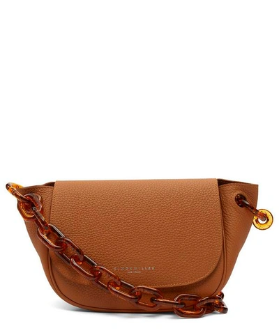 Shop Simon Miller Bend Leather Shoulder Bag In Brown
