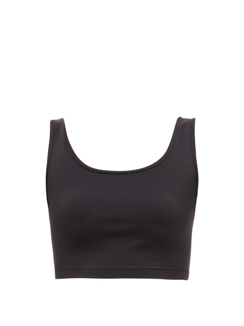 Wardrobe.Nyc Technical Stretch-Jersey Crop Top In Black | ModeSens