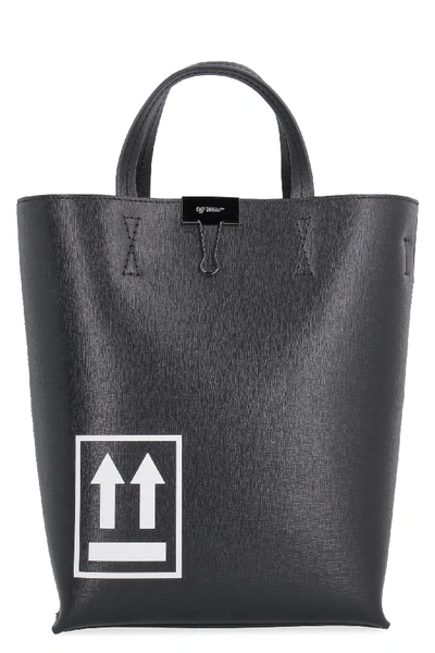 Shop Off-white Printed Tote Bag In Black