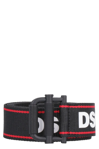 Shop Dsquared2 Fabric Belt In Black