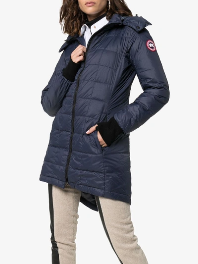 Shop Canada Goose Ellison Padded Hooded Jacket In Blue