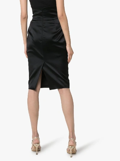 Shop Alexandre Vauthier High-waisted Pencil Skirt In Black