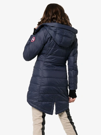 Shop Canada Goose Ellison Padded Hooded Jacket In Blue