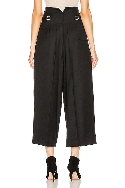Shop Lemaire High Waisted Tailored Pant In Black
