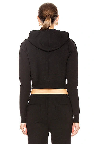 Shop Rick Owens Zipped Hoodie In Black